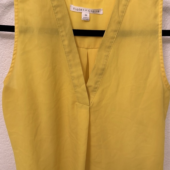 Viole + Claire yellow top size M - Picture 5 of 5